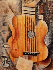 Guitarra. Impressão artística I love Eva (1912) por Pablo Picasso - 17 x 22" - 00680 comprar usado  Enviando para Brazil