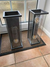 Pair metal glass for sale  BISHOP'S STORTFORD