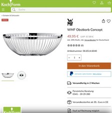 Wmf concept bstkorb gebraucht kaufen  Berlin