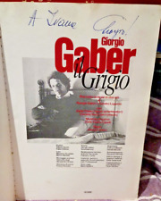 Giorgio gaber grigio usato  Genova