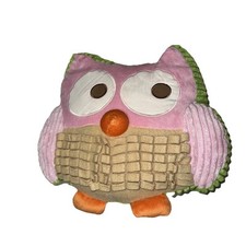 Travesseiro decorativo Circo OWL pelúcia rosa VERDE laranja pássaro texturizado 13"" comprar usado  Enviando para Brazil