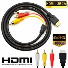 Cabo adaptador conversor componente AV 1080p HDMI macho para 3 RCA áudio vídeo HDTV comprar usado  Enviando para Brazil