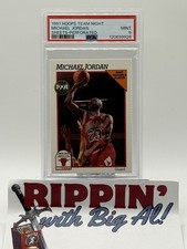 Usado, 1991 Hoops Team Night MICAHEL JORDAN Folhas Perfuradas Bulls PSA 9 comprar usado  Enviando para Brazil
