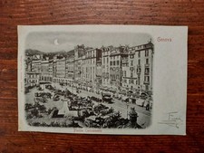 Cartolina genova piazza usato  Belgirate
