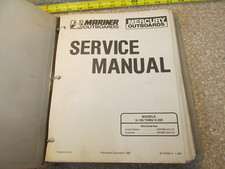 Manual de serviço de popa Mercury Mariner 1988 V-135 thru v-225 90-97658 comprar usado  Enviando para Brazil