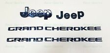 4 peças emblema preto brilhante dianteiro e traseiro e portas 2014-2018 Jeep Grand Cherokee comprar usado  Enviando para Brazil