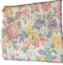 Colcha Matelassé Floral Rosa Tamanho 92” X 94” Algodão Reversível Feita em Portugal comprar usado  Enviando para Brazil