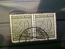West-Sachsen: Mi-Nr. 135 X oderY/30 Pf waagerechtes Paar - gestempelt Mittweida comprar usado  Enviando para Brazil