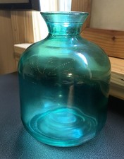 Thick teal glass for sale  Burlington