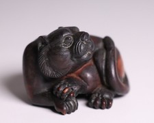 Motivo tigre escultura em madeira japonês Netsuke 1,7 polegadas núcleo revestido de resina Inro Ojime comprar usado Motivo tigre escultura em madeira japonês Netsuke 1,7 polegadas núcleo revestido de resina Inro Ojime comprar usado  Enviando para Brazil