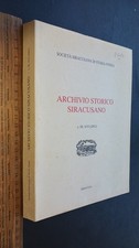 Società siracusana storia usato  Siracusa