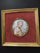 Peinture miniature élégante d'occasion  Vorey
