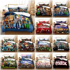 Używany, 3D Roblox Poszewka na kołdrę Poszewka na poduszkę Zestaw pościeli Pojedynczy podwójny prezent dla dzieci na sprzedaż  PL