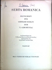 Serta romanica festschrift gebraucht kaufen  Koblenz