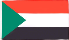 Bandiera sudan 150x90cm usato  Roma