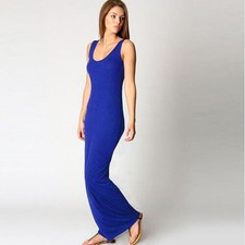 Vestido longo feminino sexy regata maxi casual sem mangas verão vestido de praia, usado comprar usado  Enviando para Brazil