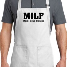 Avental de pesca engraçado com bolsos pescador de peixe personalizado MILF presente homem eu amo pescar comprar usado Avental de pesca engraçado com bolsos pescador de peixe personalizado MILF presente homem eu amo pescar comprar usado  Enviando para Brazil