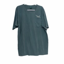 Autêntica camiseta masculina pigmento azul puro bolso manga curta gola redonda tamanho XL comprar usado  Enviando para Brazil