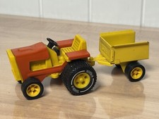 Usado, Mini trator e reboque vintage 1970 TONKA fazenda gramado de aço prensado comprar usado  Enviando para Brazil