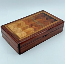 Herringbone wood trinket for sale  New Braunfels