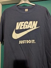 Vegan shirt size for sale  GLASGOW