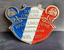Plaque boucherie ancienne d'occasion  Saint-Marcellin-en-Forez