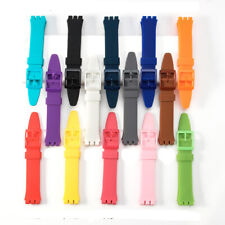 Pulseira de relógio de silicone borracha impermeável pulseira de relógio esportivo 16 17 19 20 mm para Swatch comprar usado  Enviando para Brazil