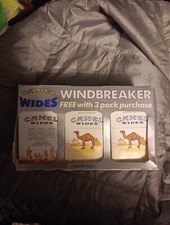 Camel 3 pacotes quebra-vento grátis loja exibição cigarro publicidade década de 1990 NoBreak comprar usado  Enviando para Brazil