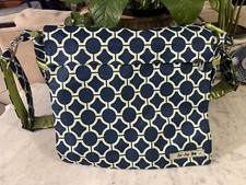 Bolsa de transporte de fraldas Ju-Ju-Be BFF Royal Envy trocador de alça de ombro azul/verde grande comprar usado  Enviando para Brazil