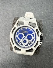 Invicta 22375 Akula relógio cronógrafo masculino mostrador azul pulseira de silicone branco comprar usado  Enviando para Brazil