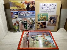 Books art watercolor for sale  Edgewood