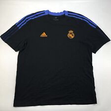 Camiseta deportiva Adidas International Soccer Club Real Madrid negra para hombre XL segunda mano  Embacar hacia Argentina