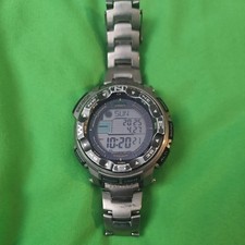 Relógio de rádio solar Casio ProTrek PRW-2500T 2,22 polegadas titânio 8,07 polegadas Japão comprar usado  Enviando para Brazil