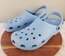 Sandálias tamancos azuis celeste masculinas vintage originais feitas no Canadá CROCS tamanho XXL 12-13 NOVAS, usado comprar usado  Enviando para Brazil