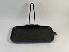 Grelha de ferro fundido Le Creuset panela esmalte azul com alça dobrável removível - França , usado comprar usado  Enviando para Brazil