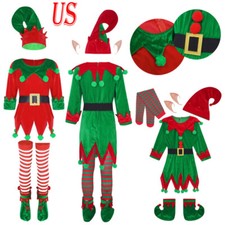 Fantasia de elfo de Natal infantil Papai Noel fantasia roupas de férias comprar usado  Enviando para Brazil