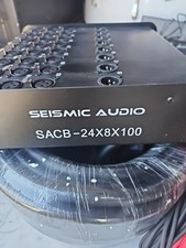 Áudio sísmico SACB24X8X100 24 canais 100 pés. Cabo XLR perfil baixo cobra - Preto comprar usado  Enviando para Brazil