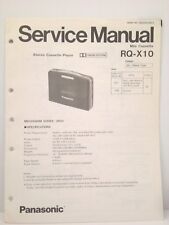 Manual De Serviço Original Panasonic RQ-X10 Mini Cassete comprar usado  Enviando para Brazil