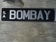 Placa de licença 2021 South Australia slimline personalizada BOMBAY prata/preta comprar usado  Enviando para Brazil