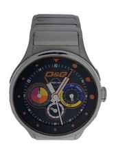 Usado, DOLCE&GABBANA relógio analógico quartzo mostrador preto tom prata excelente Japão comprar usado  Enviando para Brazil