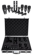 Kit de microfone AKG Drum Set Session I (7) com baixo/sobrecabeça/arrola/tom+braçadeiras+caixa comprar usado  Enviando para Brazil
