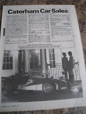 Caterham car sales for sale  BRISTOL