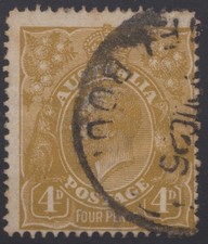 Austrália KGV 4d Olive SW, 4L60, usado -2-, usado comprar usado  Enviando para Brazil