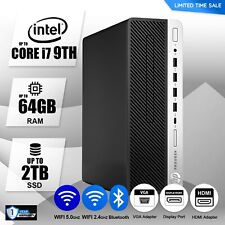 Computador desktop HP até i7 9TH, 64GB RAM, 2TB SSD, Windows 10/11, WIFI comprar usado  Enviando para Brazil