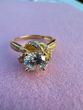 Bague dorée fleur d'occasion  Harnes