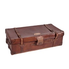 Baú de couro inglês vintage Finnegan Inglaterra década de 1920 comprar usado  Enviando para Brazil