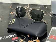 Usado, Óculos de sol Ray-Ban RB 3136 001 58-15 caravana armação dourada lente verde G-15 comprar usado  Enviando para Brazil