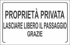 Cartello segnaletico proprieta usato  Acate