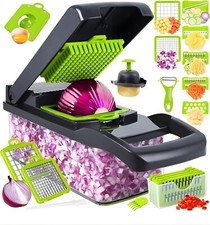 Acero Inoxidable Picador De Verduras Cebolla Vegetales Cortadora Cortadora comprar usado  Enviando para Brazil