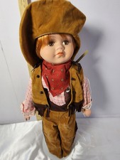Porcelain inch cowgirl for sale  Lathrop